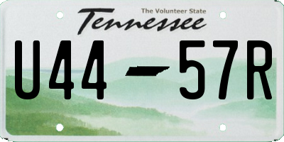 TN license plate U4457R