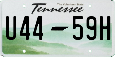 TN license plate U4459H
