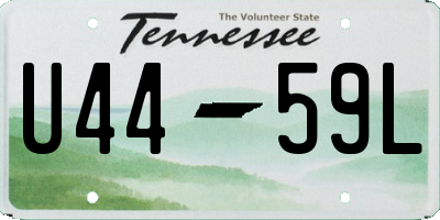 TN license plate U4459L
