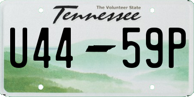 TN license plate U4459P