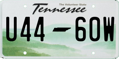 TN license plate U4460W