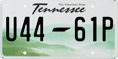 TN license plate U4461P