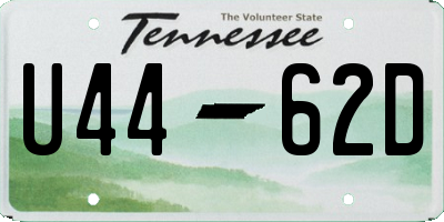 TN license plate U4462D