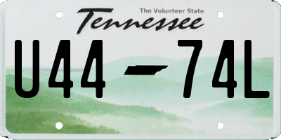 TN license plate U4474L