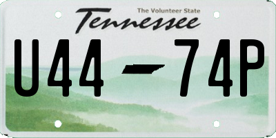 TN license plate U4474P