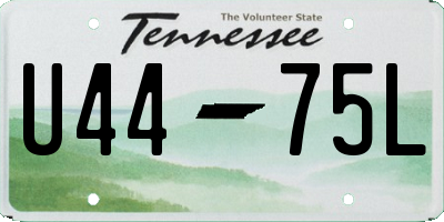 TN license plate U4475L