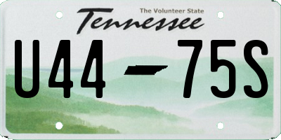 TN license plate U4475S