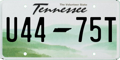 TN license plate U4475T