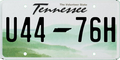 TN license plate U4476H