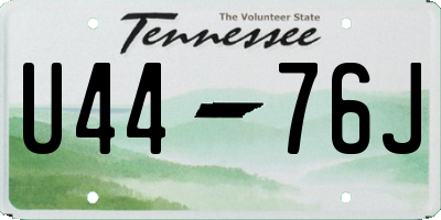 TN license plate U4476J