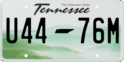 TN license plate U4476M