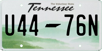 TN license plate U4476N