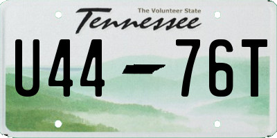 TN license plate U4476T