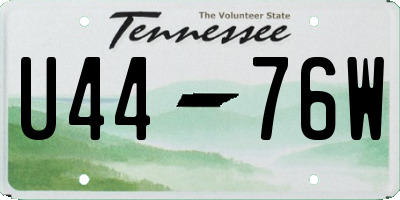 TN license plate U4476W
