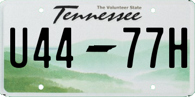TN license plate U4477H