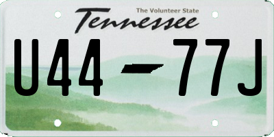 TN license plate U4477J