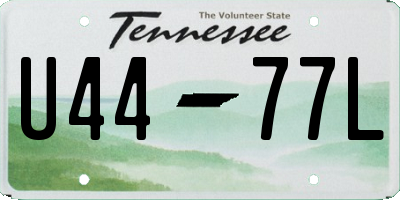 TN license plate U4477L
