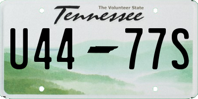 TN license plate U4477S