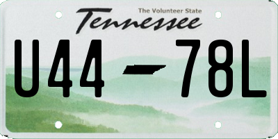 TN license plate U4478L