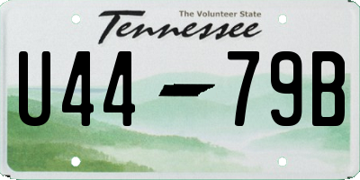 TN license plate U4479B