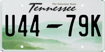 TN license plate U4479K