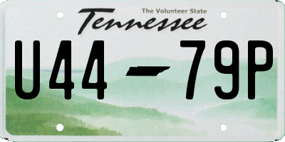 TN license plate U4479P
