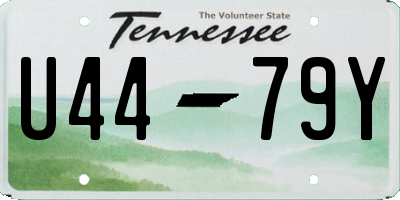 TN license plate U4479Y