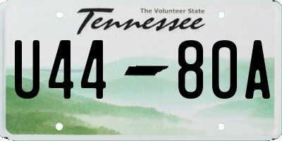TN license plate U4480A