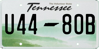 TN license plate U4480B