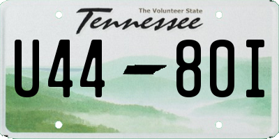 TN license plate U4480I