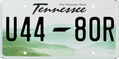 TN license plate U4480R