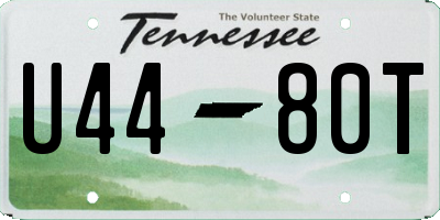 TN license plate U4480T