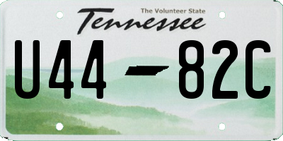 TN license plate U4482C