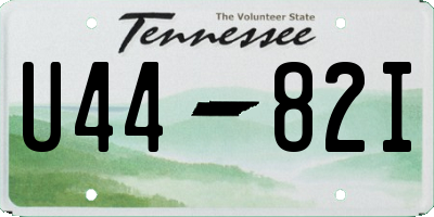 TN license plate U4482I