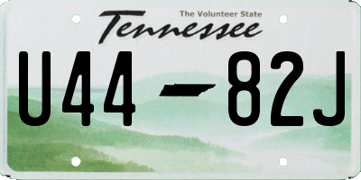 TN license plate U4482J