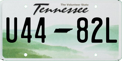 TN license plate U4482L