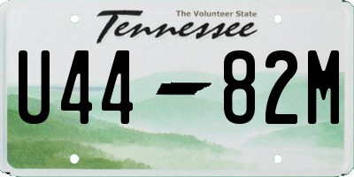TN license plate U4482M