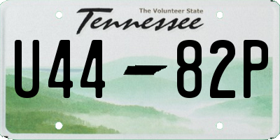 TN license plate U4482P
