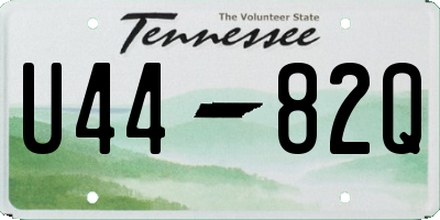 TN license plate U4482Q