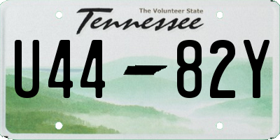 TN license plate U4482Y
