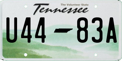 TN license plate U4483A