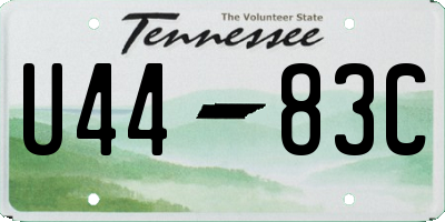 TN license plate U4483C