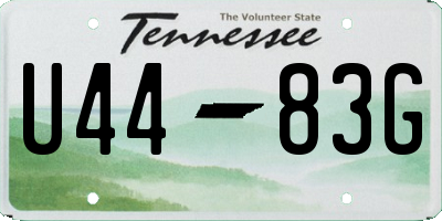 TN license plate U4483G
