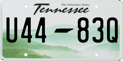 TN license plate U4483Q