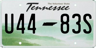 TN license plate U4483S