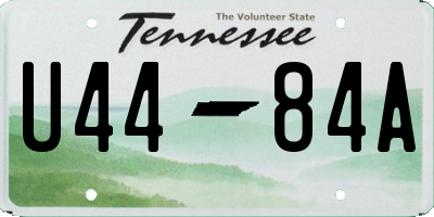 TN license plate U4484A