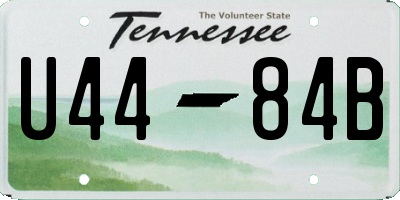 TN license plate U4484B