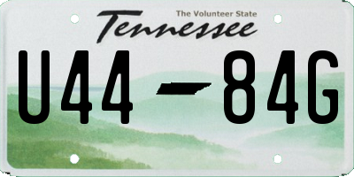 TN license plate U4484G