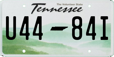 TN license plate U4484I