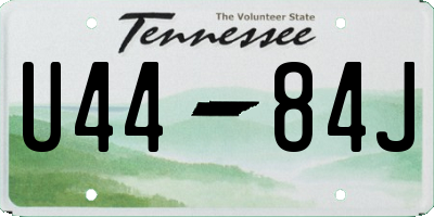 TN license plate U4484J